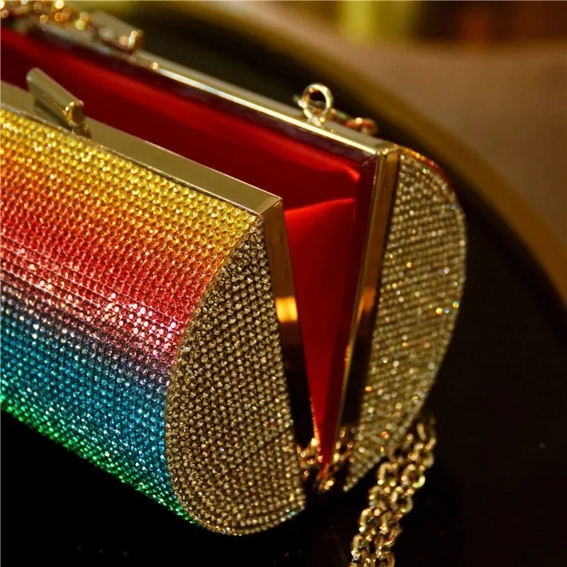 Luxy Moon Rhinestone Evening Clutches Crystal Evening Bags