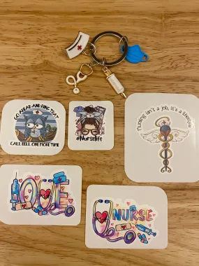 Medical key chain, Nurse Key chain, Gift bundle set