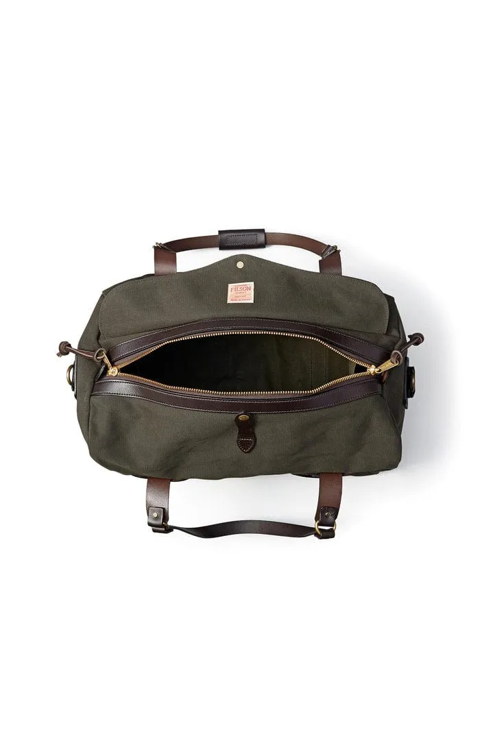 Medium Rugged Twill Duffle- Otter Green