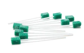 Medline Dentips Oral Swab Sticks Green 10ct Mds096504