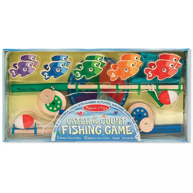 Melissa & Doug Catch & Count Magnetic Fishing Game