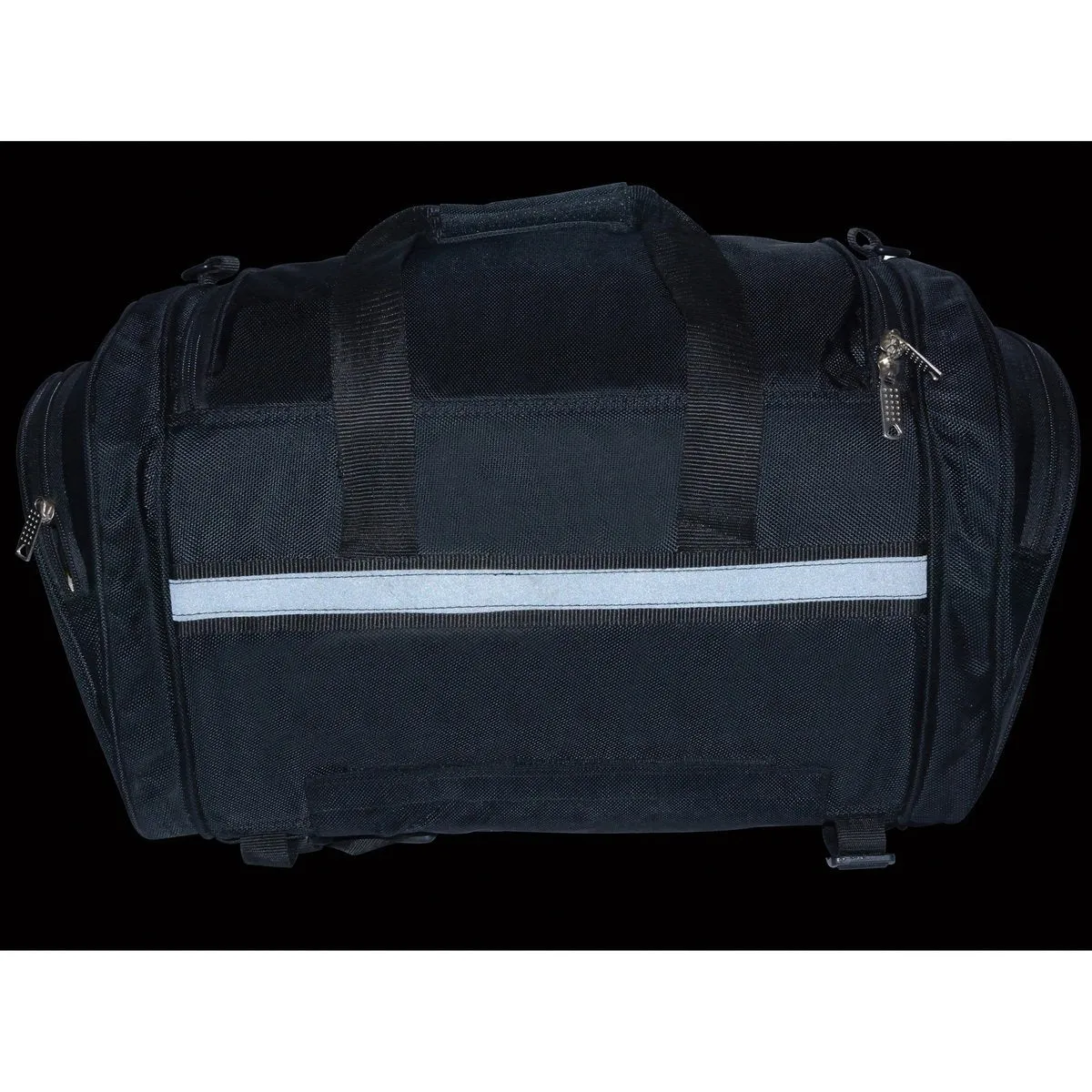 Milwaukee Leather MP8117 Large  Black Textile Duffle Style Roll Bag