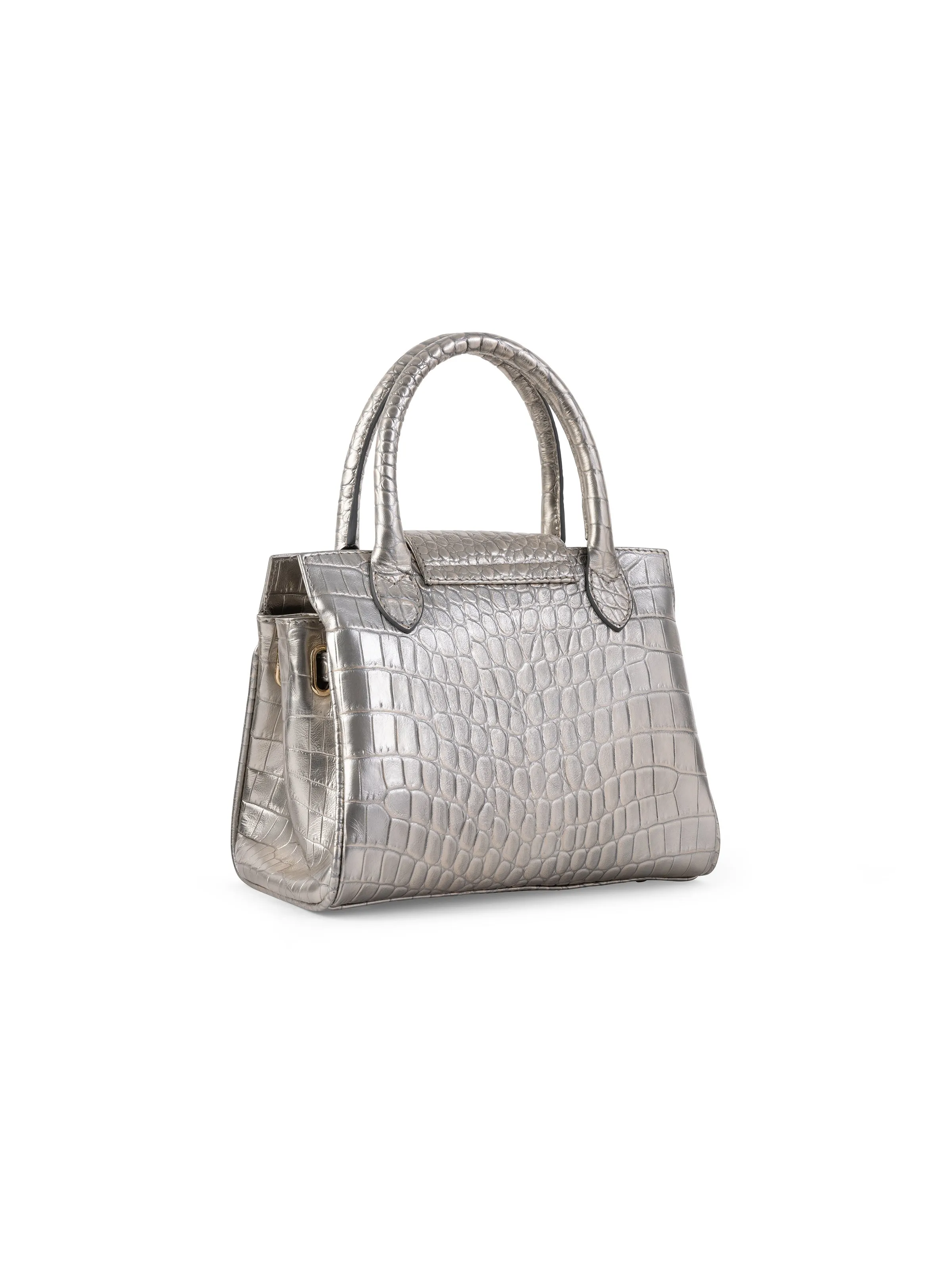 Mini Windsor Handbag - Champagne Croc