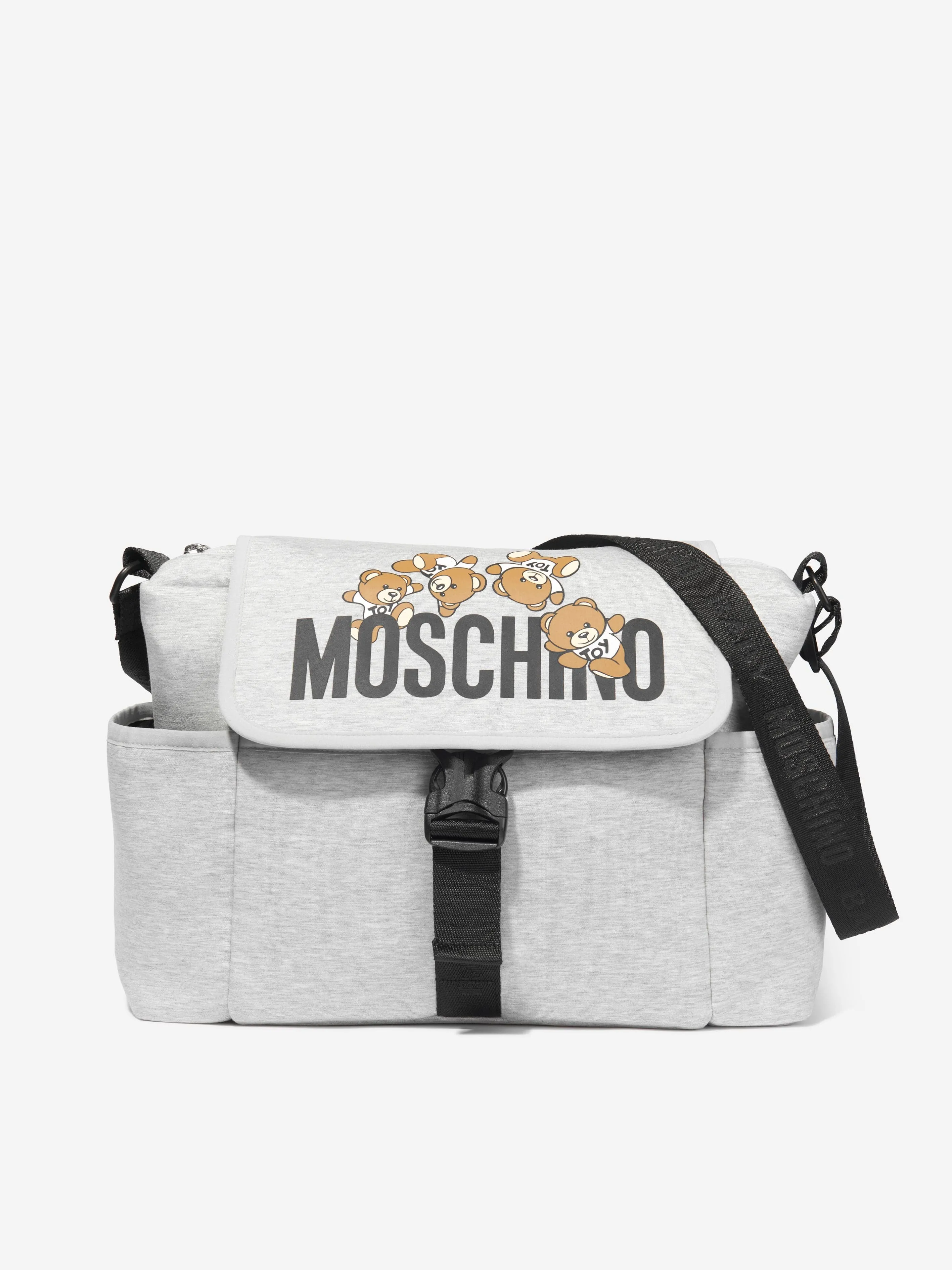 Moschino Baby Teddy Bear Changing Bag in Grey (77cm)