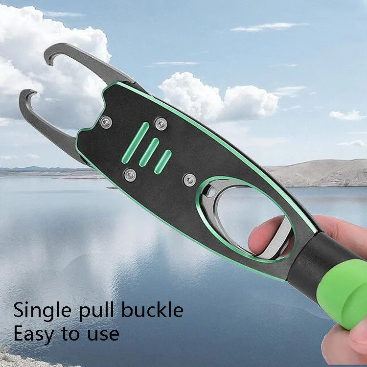 Multifunctional Fish Control Device Aluminum Alloy Lengthened Road Sub Pliers(With Scale Fish Control Device (Grass Green))