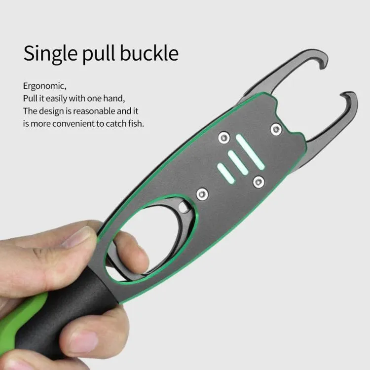 Multifunctional Fish Control Device Aluminum Alloy Lengthened Road Sub Pliers(With Scale Fish Control Device (Grass Green))