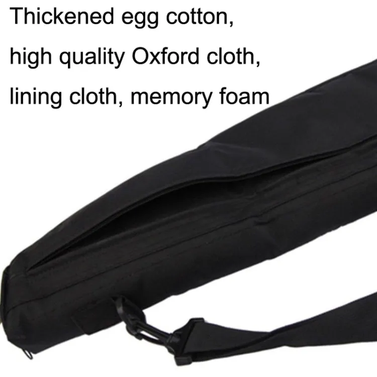 Multifunctional Oblique Egg Cotton One-shoulder Fishing Tackle Bag, Size: 96x23cm(Mud)