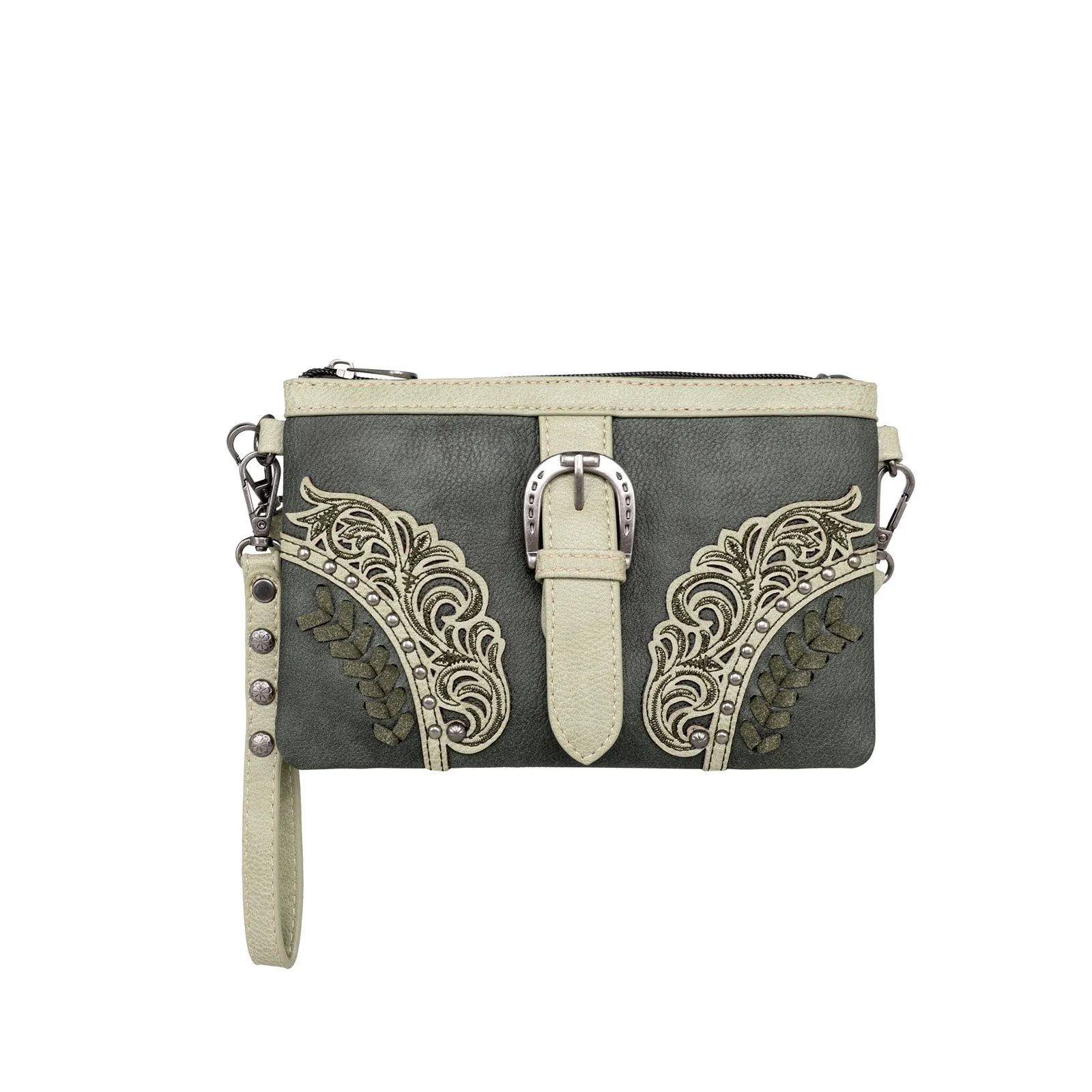 MW1177-181 Montana West Cut-Out /Buckle Collection Clutch/Crossbody