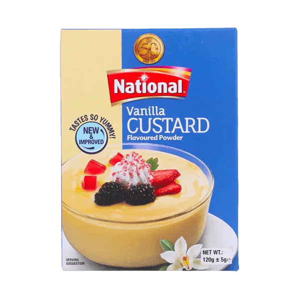 NATIONAL VANILLA CUSTARD POWDER 120GM