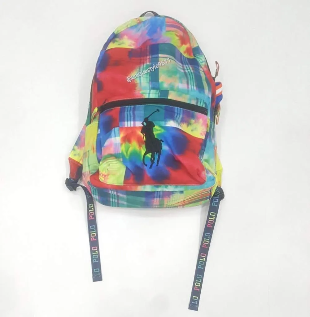 Nwt Polo Ralph Lauren Big Pony Multi Color Back Pack