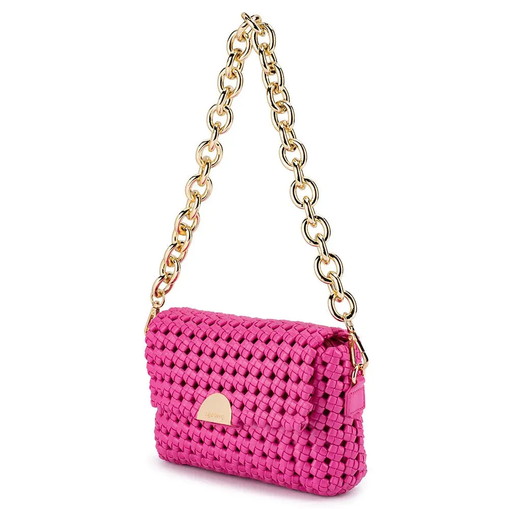 OB6472 GISELLE WOVEN SHOULDER BAG