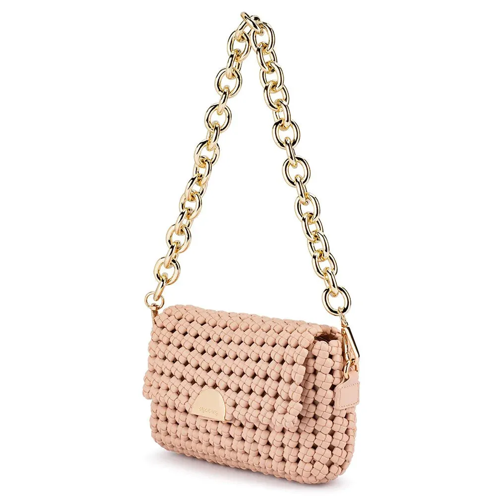 OB6472 GISELLE WOVEN SHOULDER BAG