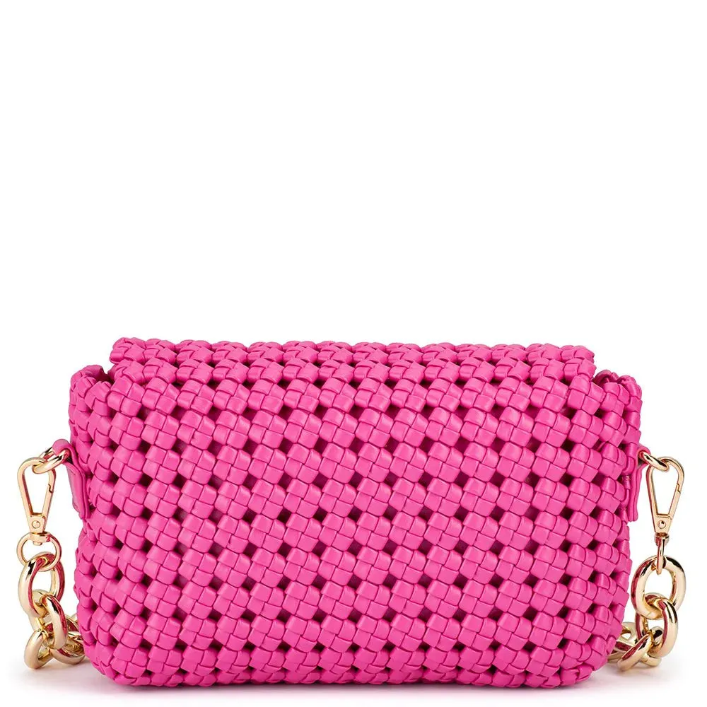 OB6472 GISELLE WOVEN SHOULDER BAG