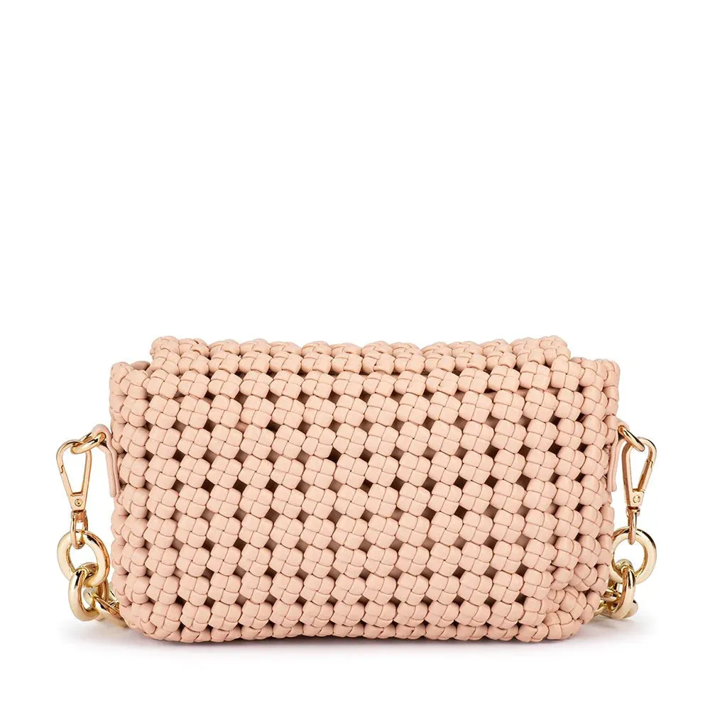 OB6472 GISELLE WOVEN SHOULDER BAG