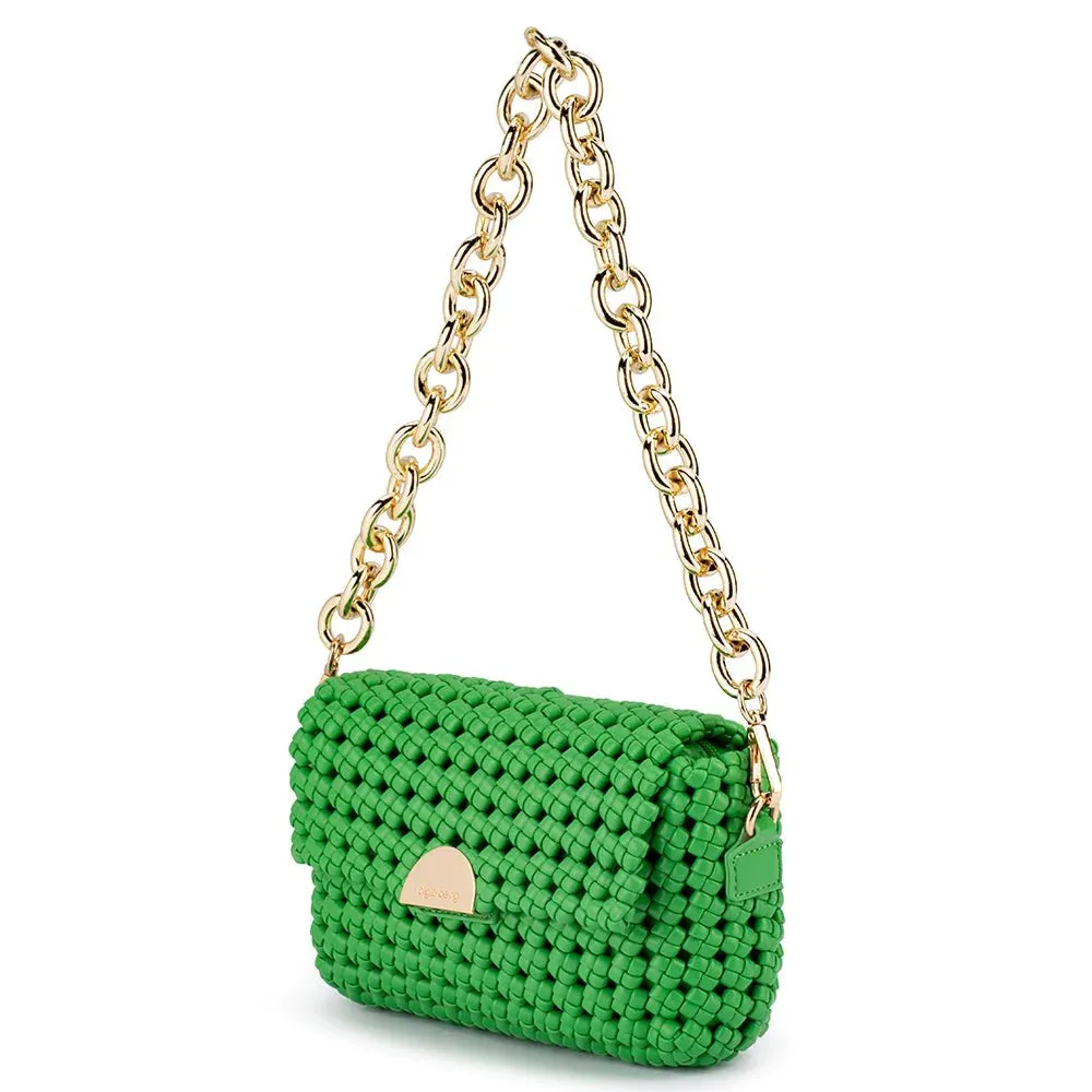 OB6472 GISELLE WOVEN SHOULDER BAG