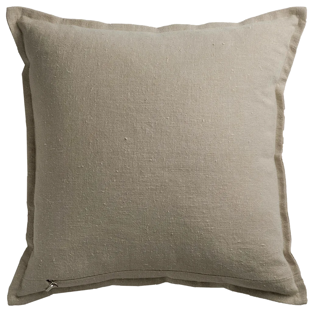 Old Hollywood Cushion with Self Flange - Silver