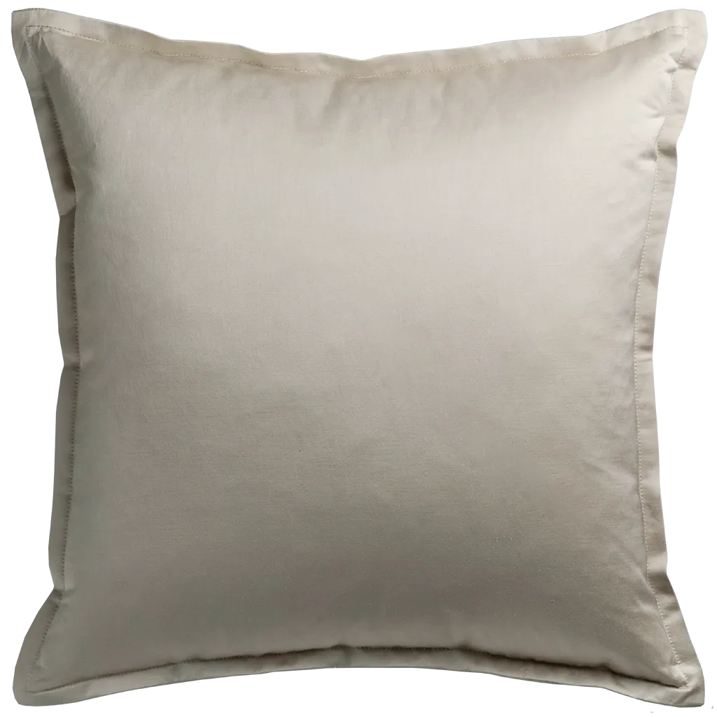 Old Hollywood Cushion with Self Flange - Silver