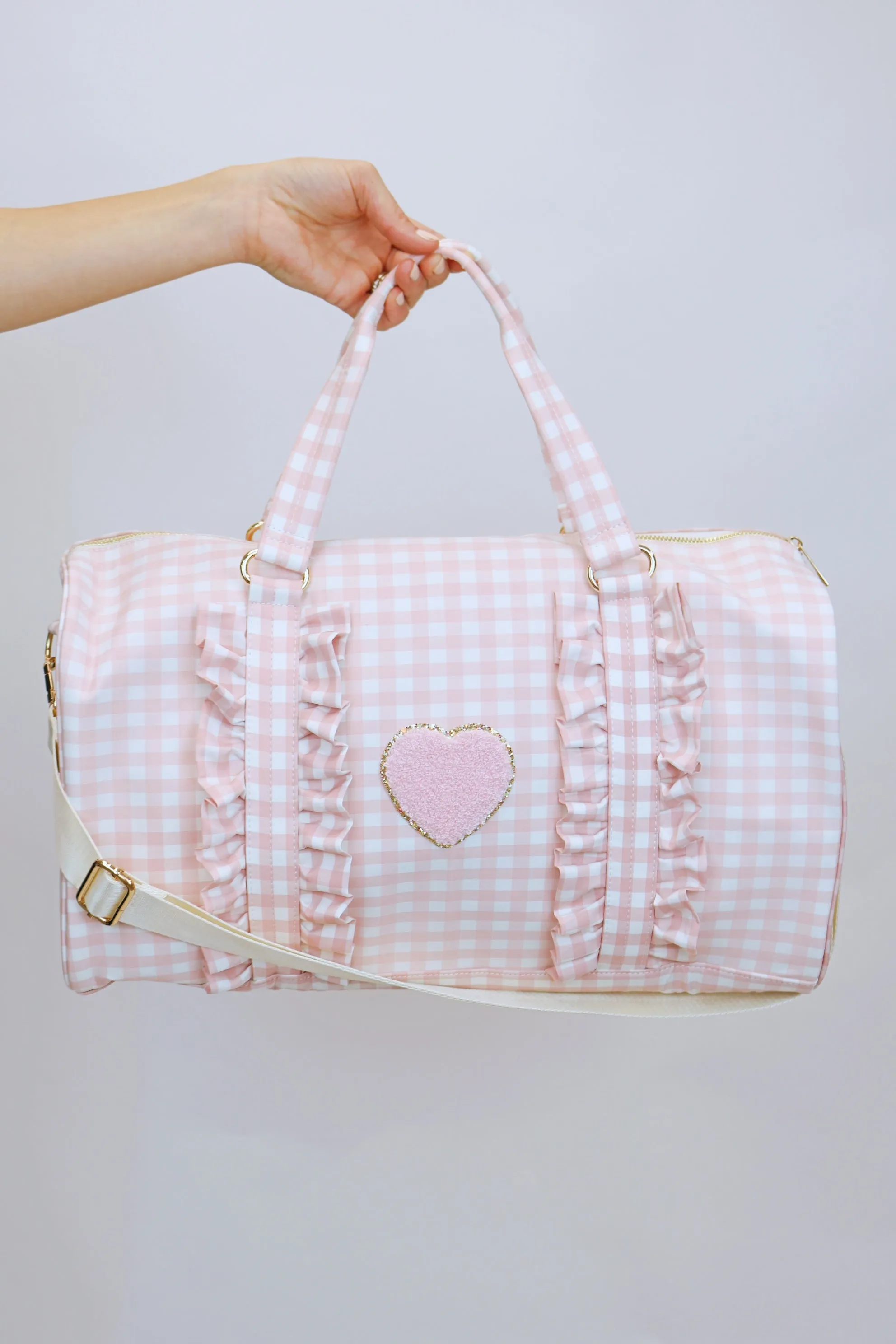 Overnight Gingham Duffel Bag