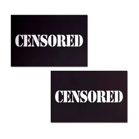 Pastease Censored: Black Censor Bars Nipple Pasties