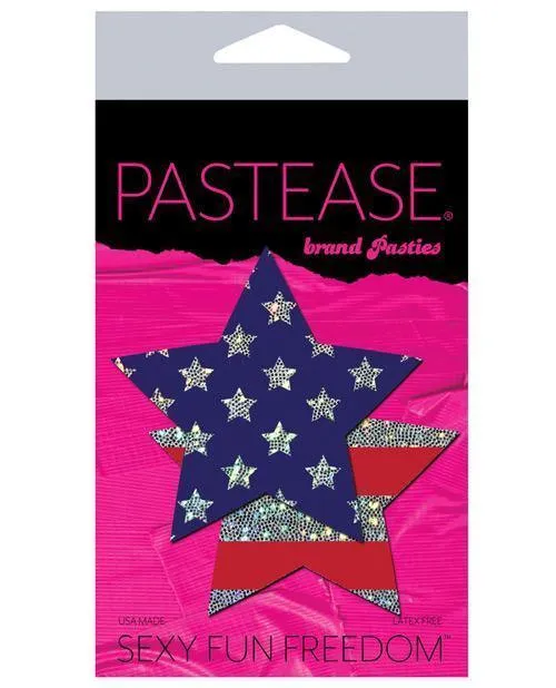 Pastease Glitter Patriotic Star - Red-blue O-s