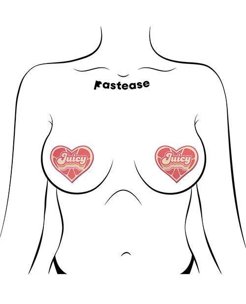 Pastease Premium Retro Heart Juicy - Pink Grapefruit O/s