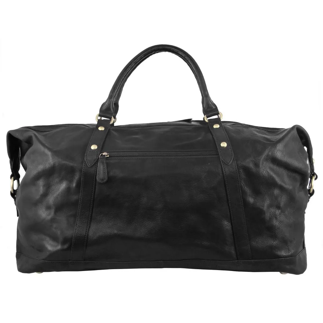 Pierre Cardin PC2824 Black Leather Duffle