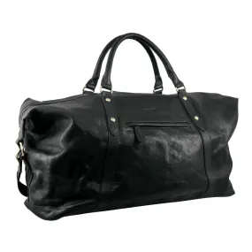 Pierre Cardin PC2824 Black Leather Duffle