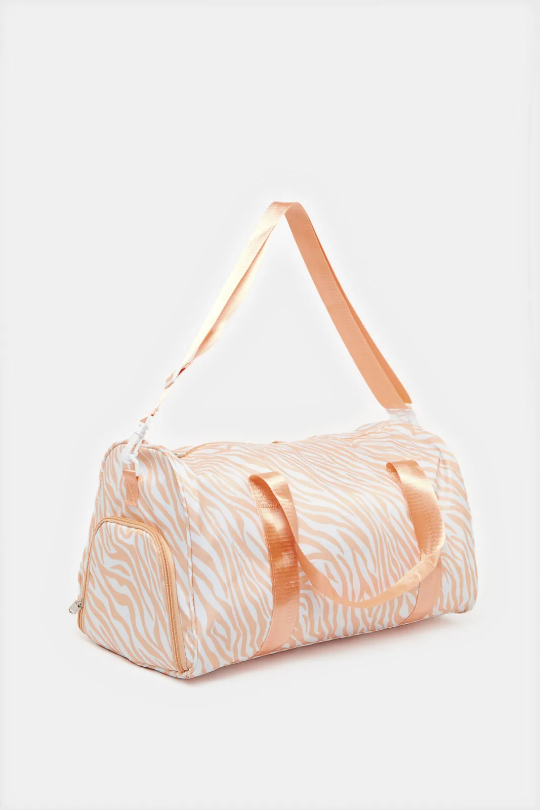 Pink Printed Multifunction Duffle Bag