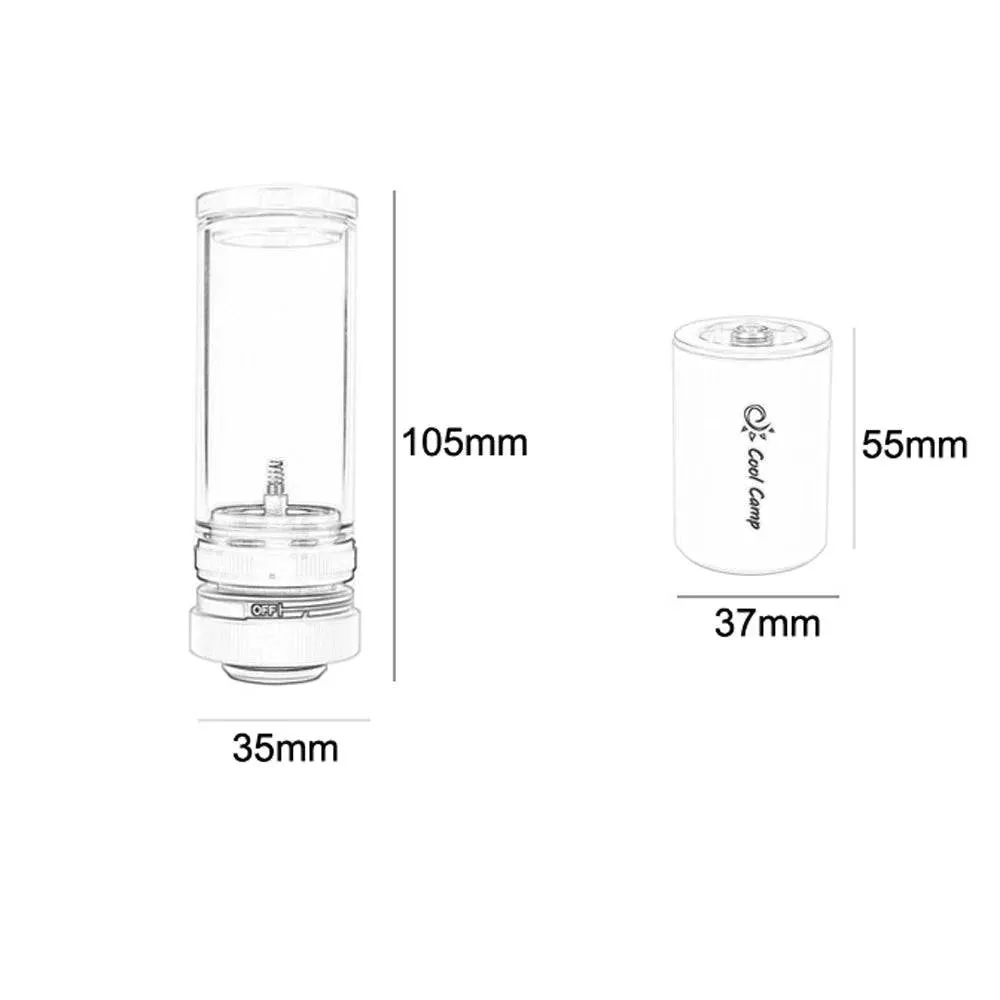 Portable Bright Camping Lantern GasLight Outdoor Fishing Picnic Tent GasLamp Gas Tank Candle Lamp Home Garden Glass Lamp