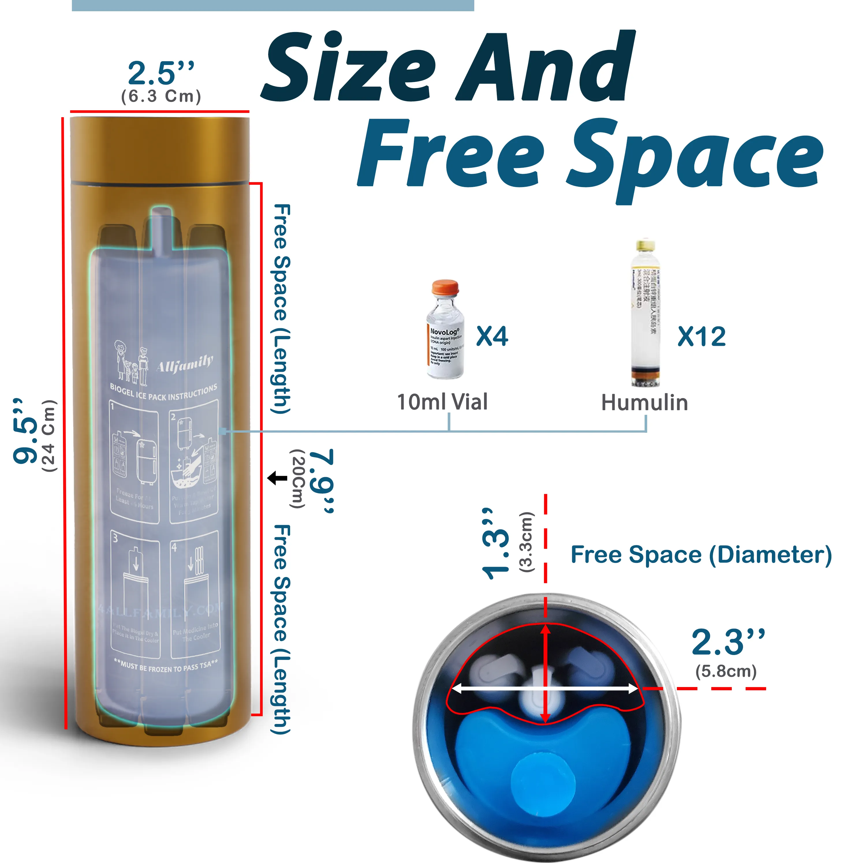 Portable Cooling Case for Insulin & Medications