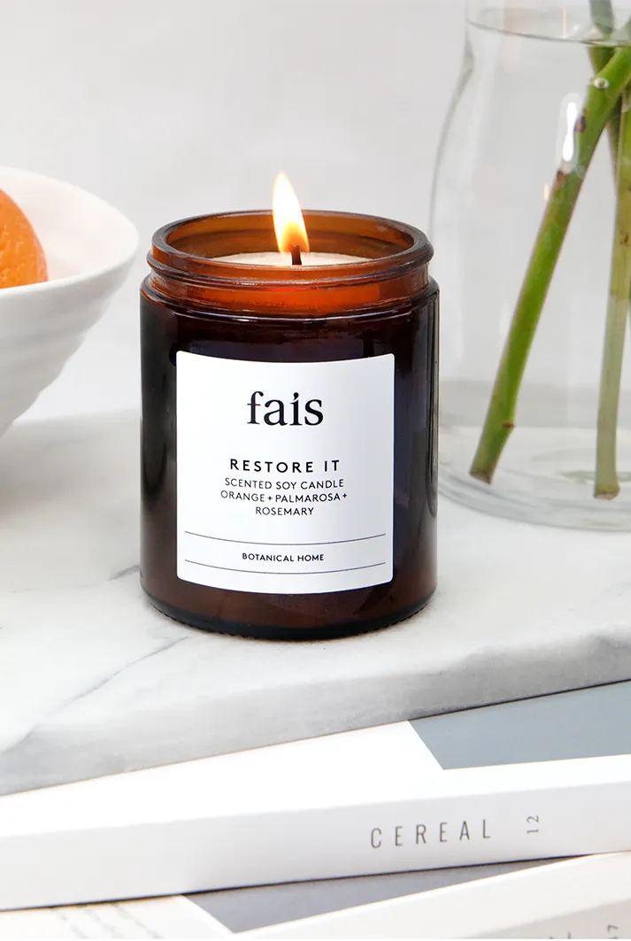 Restore It Orange, Palmarosa & Rosemary Candle