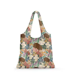 Reusable Shopping Bag - Wombat with Flowers by Suki McMaster