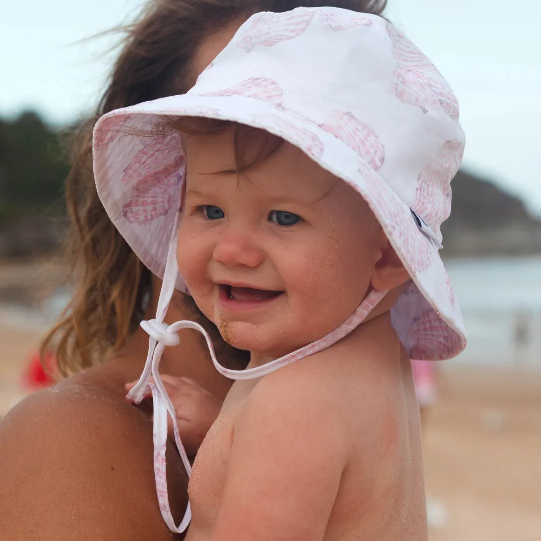 Reusable Swim Nappy & Hat Set - Sea Shells