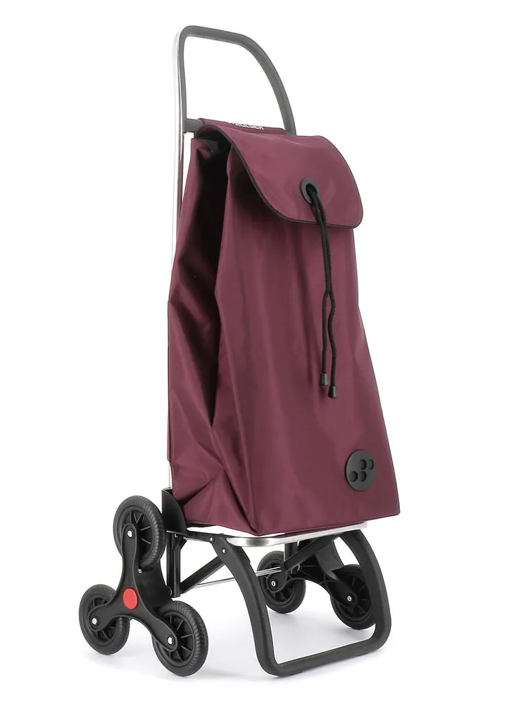 Rolser I-Max MF 6 Wheel Stair Climber Trolley- Burgundy