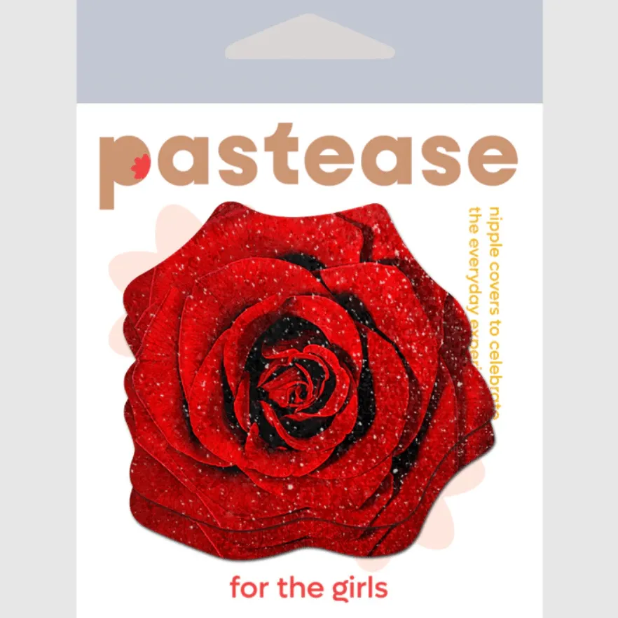 Rose: Red Blooming Rose Nipple Pasties