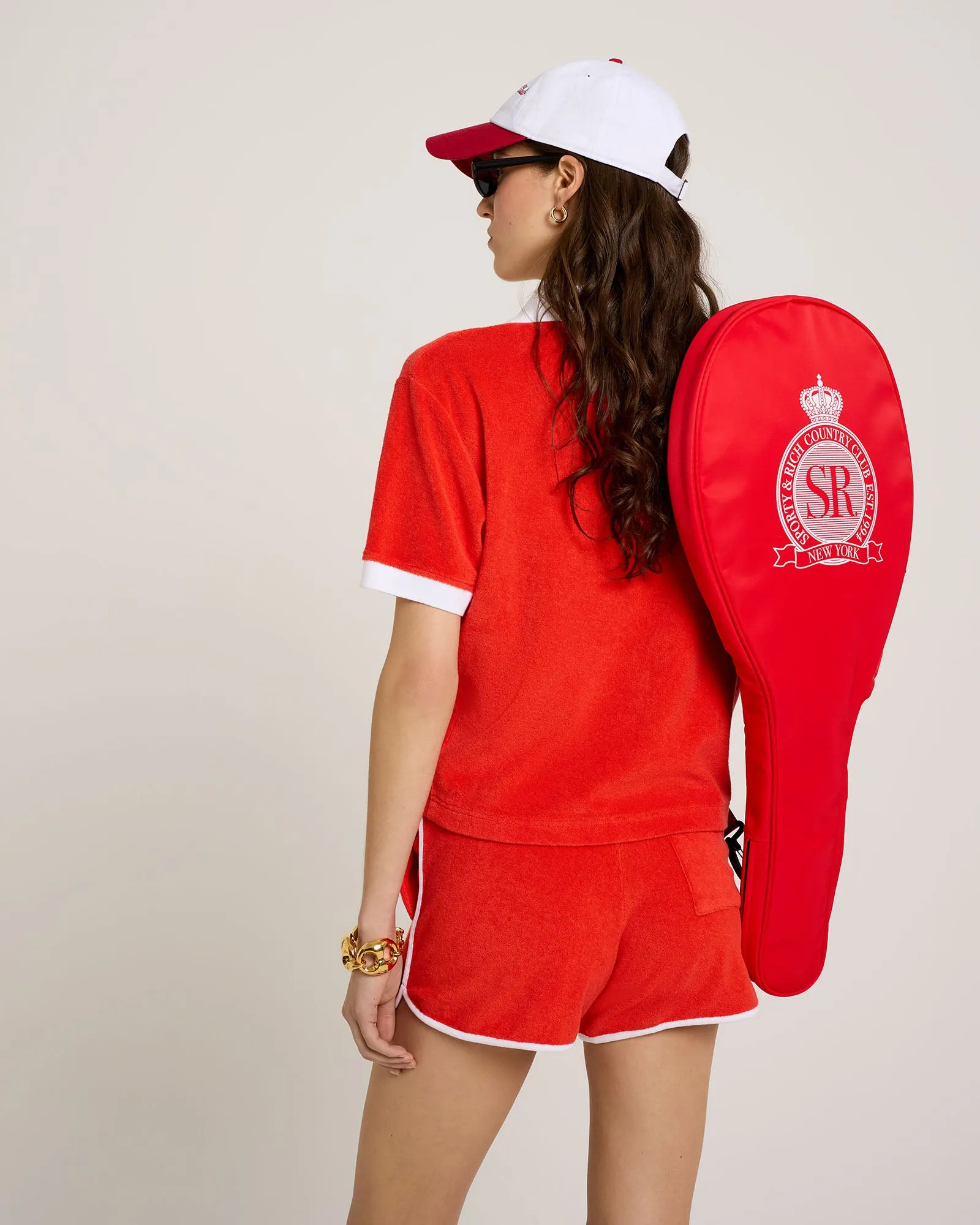 Royal Club Tennis Bag - Bright Red/White