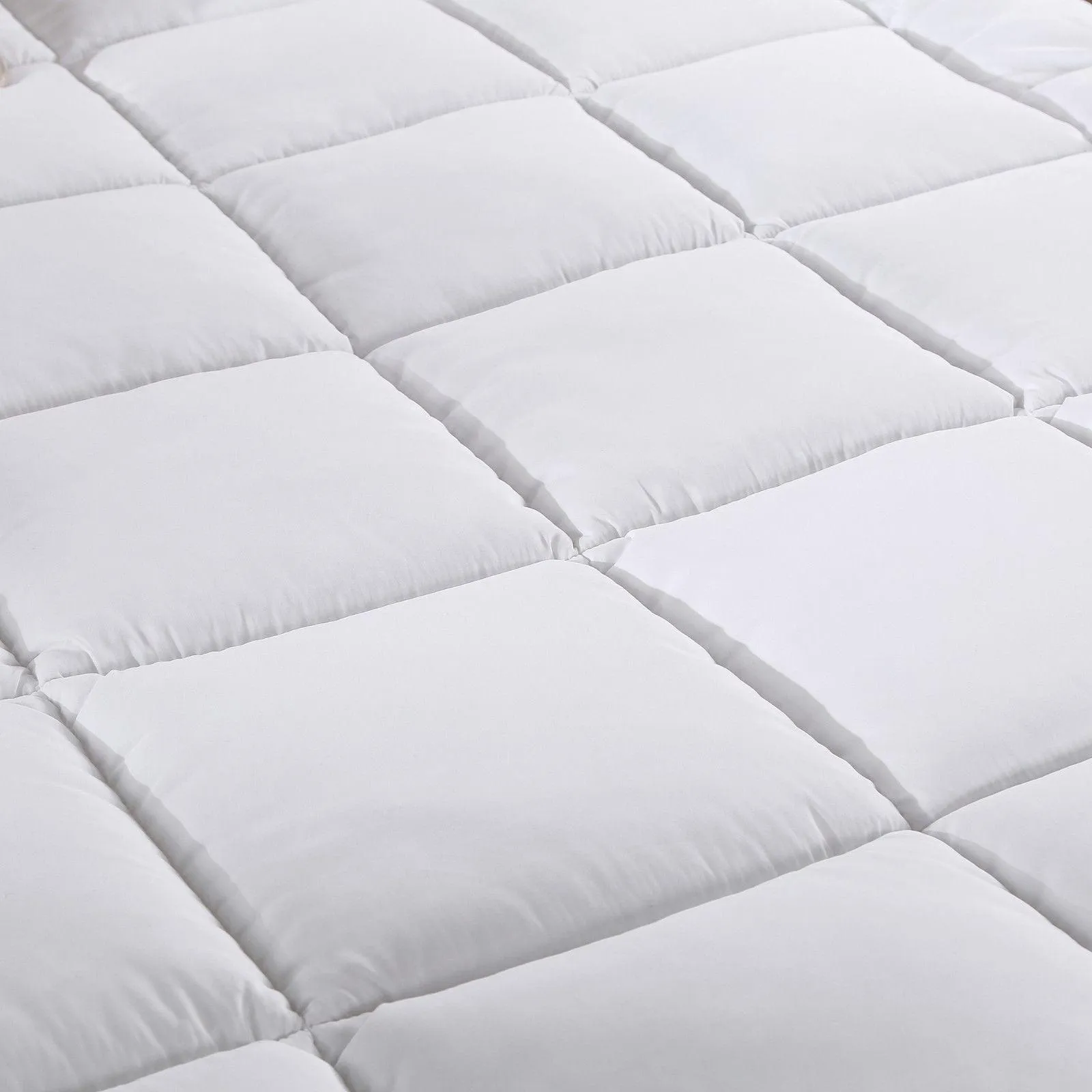 Royal Comfort 1000GSM Memory Mattress Topper Cover Protector Underlay - Single - White