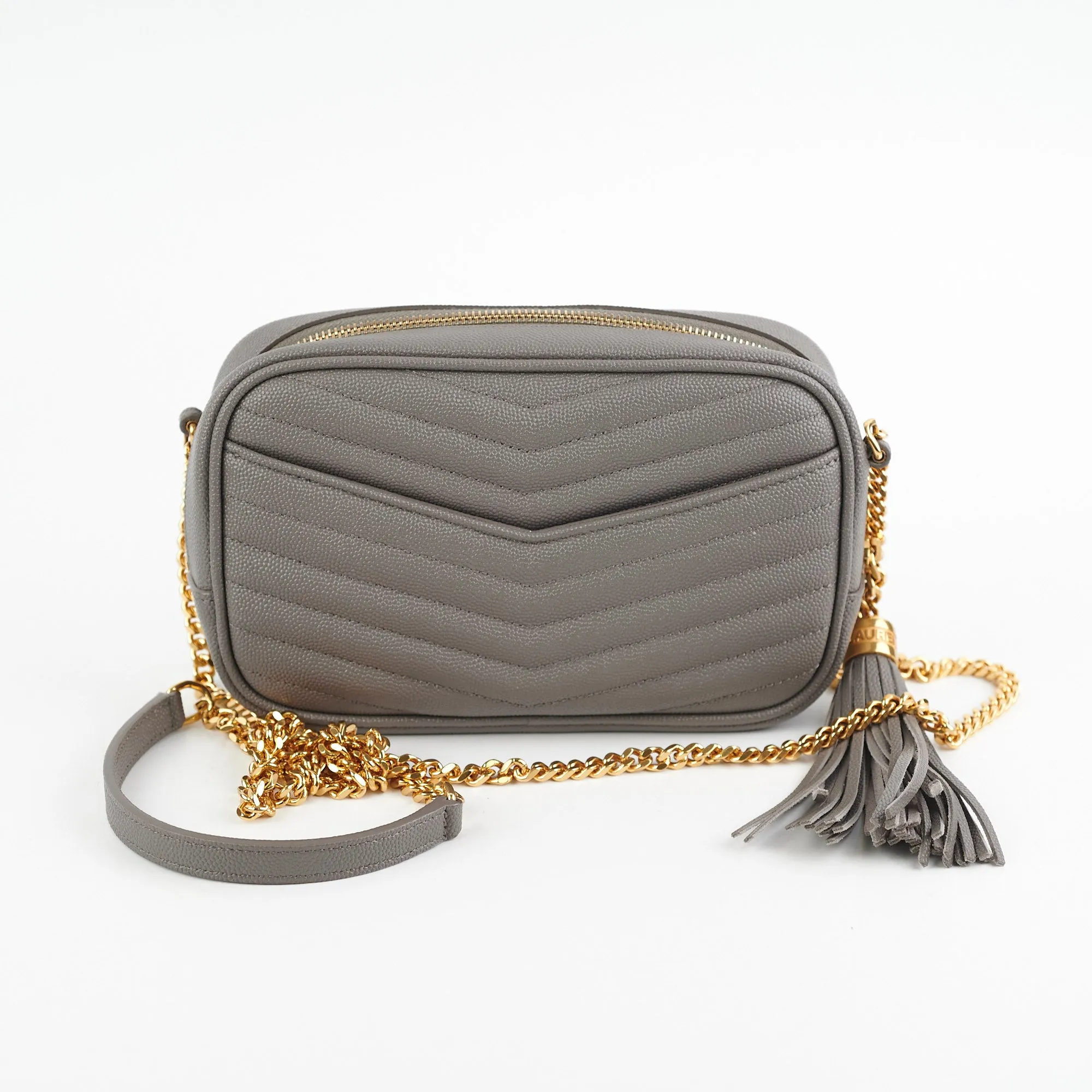 Saint Laurent Lou Mini Bag Grey