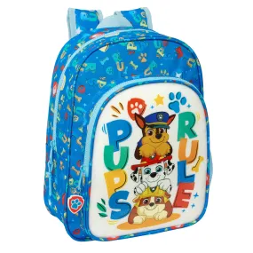 School Bag The Paw Patrol Pups rule Blue 26 x 34 x 11 cm