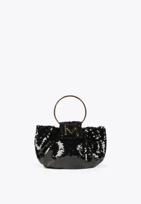 Sequinned evening bag