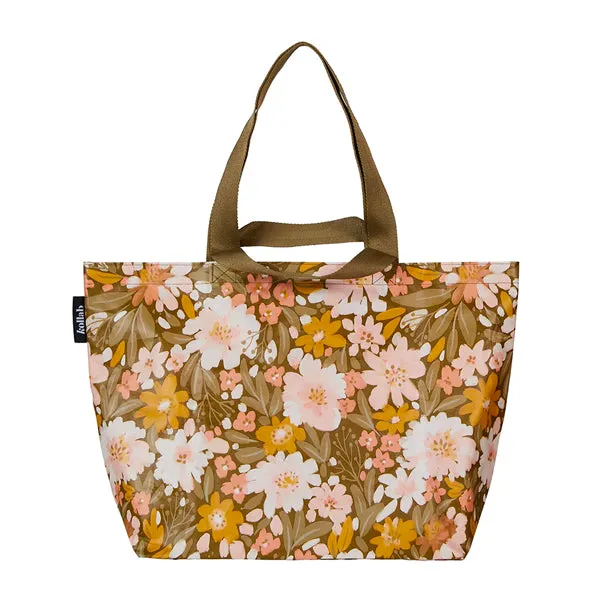 Shopper Tote - Khaki Floral