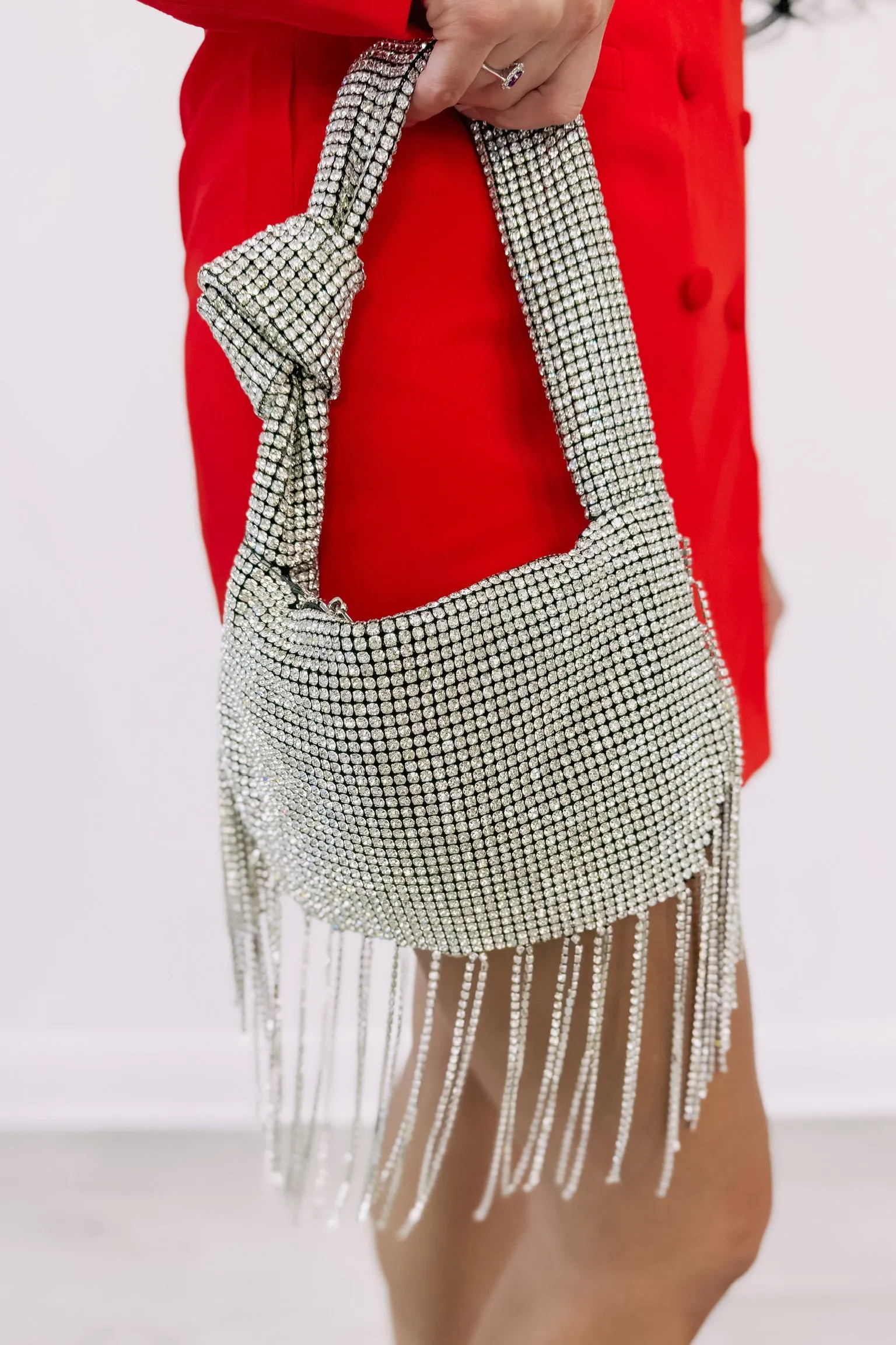 Sparkling Evening Fringe Shoulder Bag