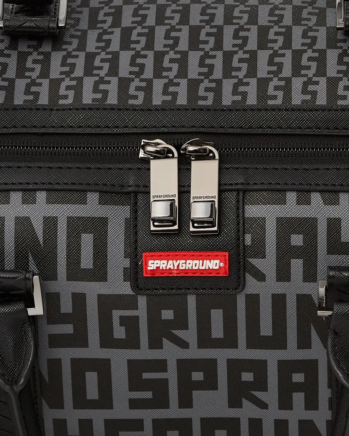 Sprayground Split Infinity Check Large Duffle Bag Split Infinity