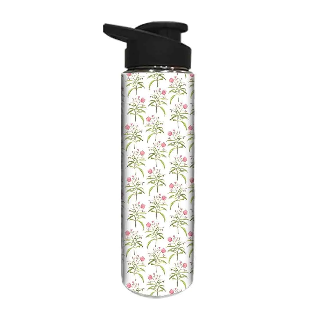 Stainless Steel Sipper Bottle -  Flowers Pattern