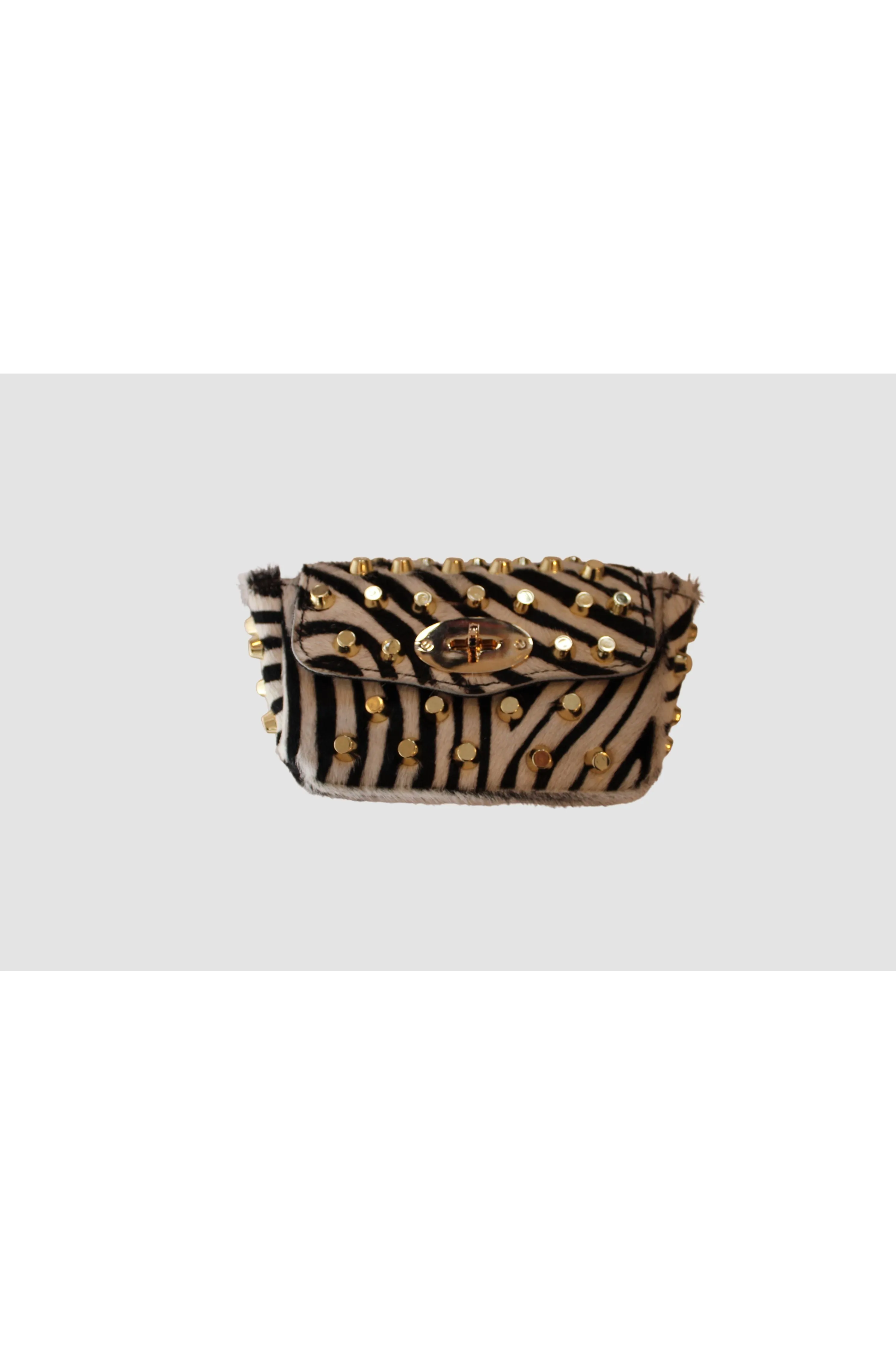 Stefano Ghilardi Martha Brochie Leather Bag | Zebra Print