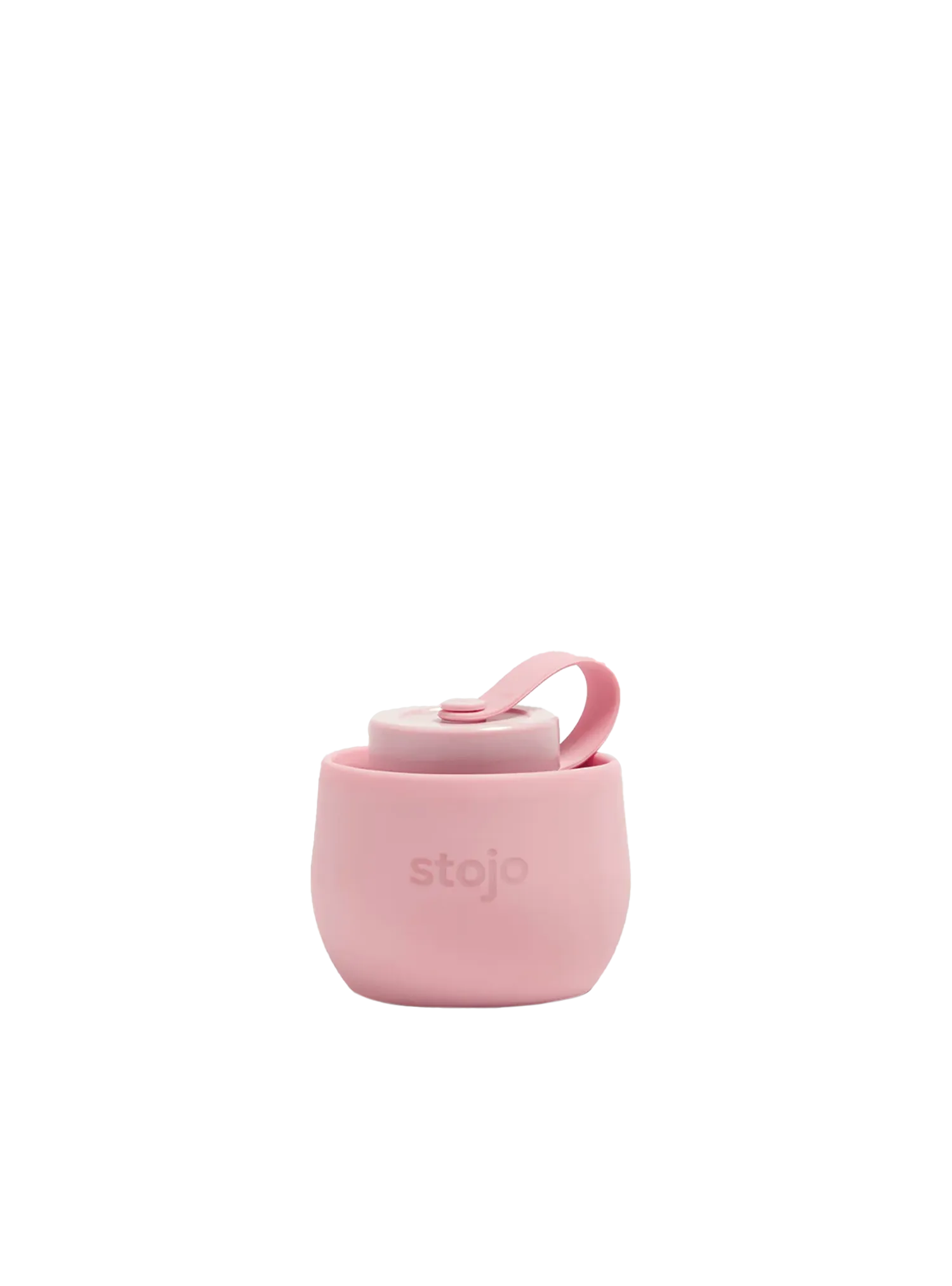 Stojo Collapsible Water Bottle (Translucent Carnation)