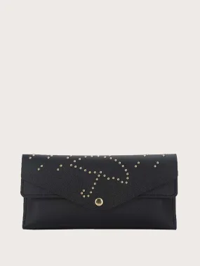 Studded Decor Long Wallet