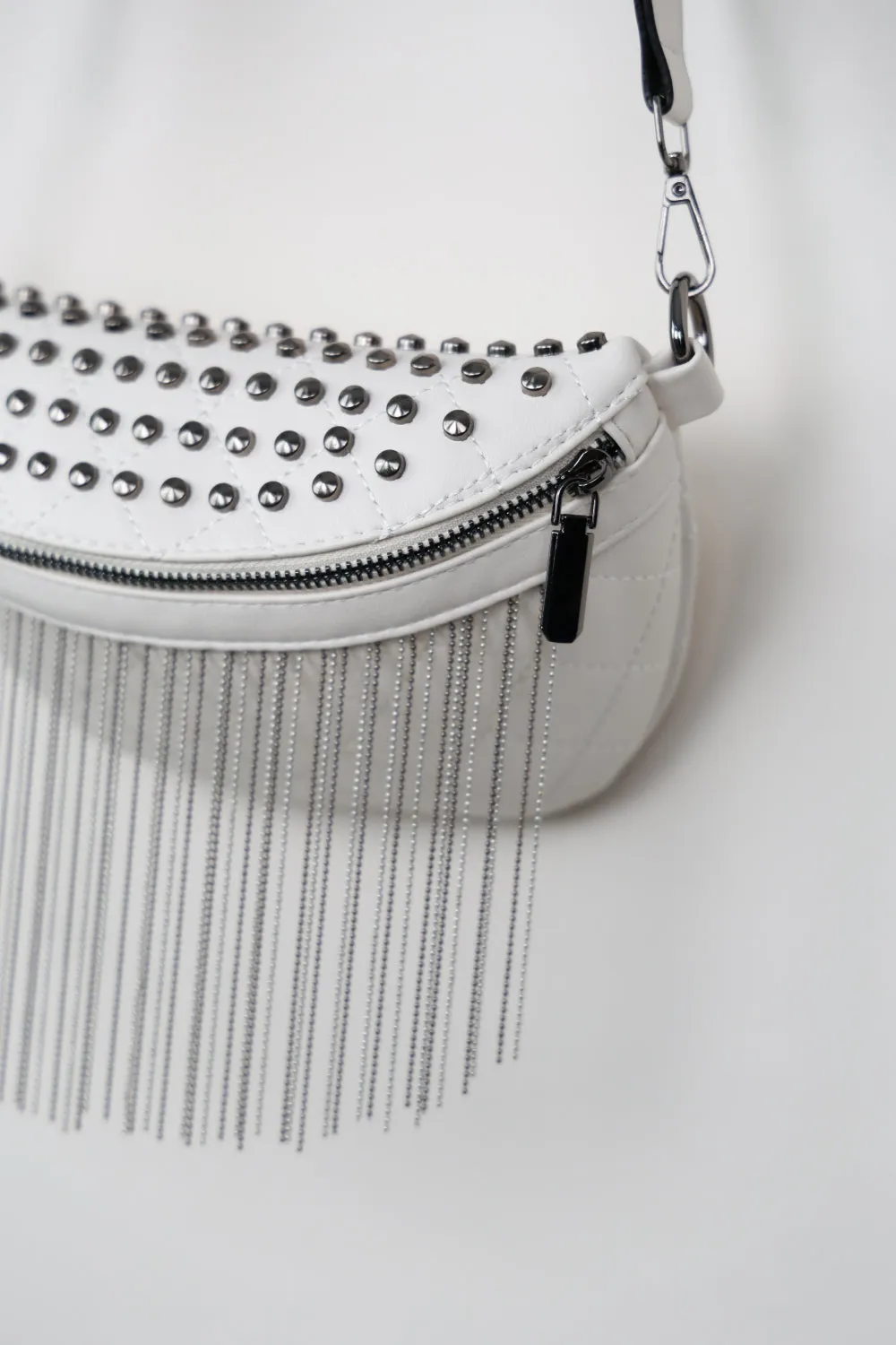 Studded Sling Bag with Fringes