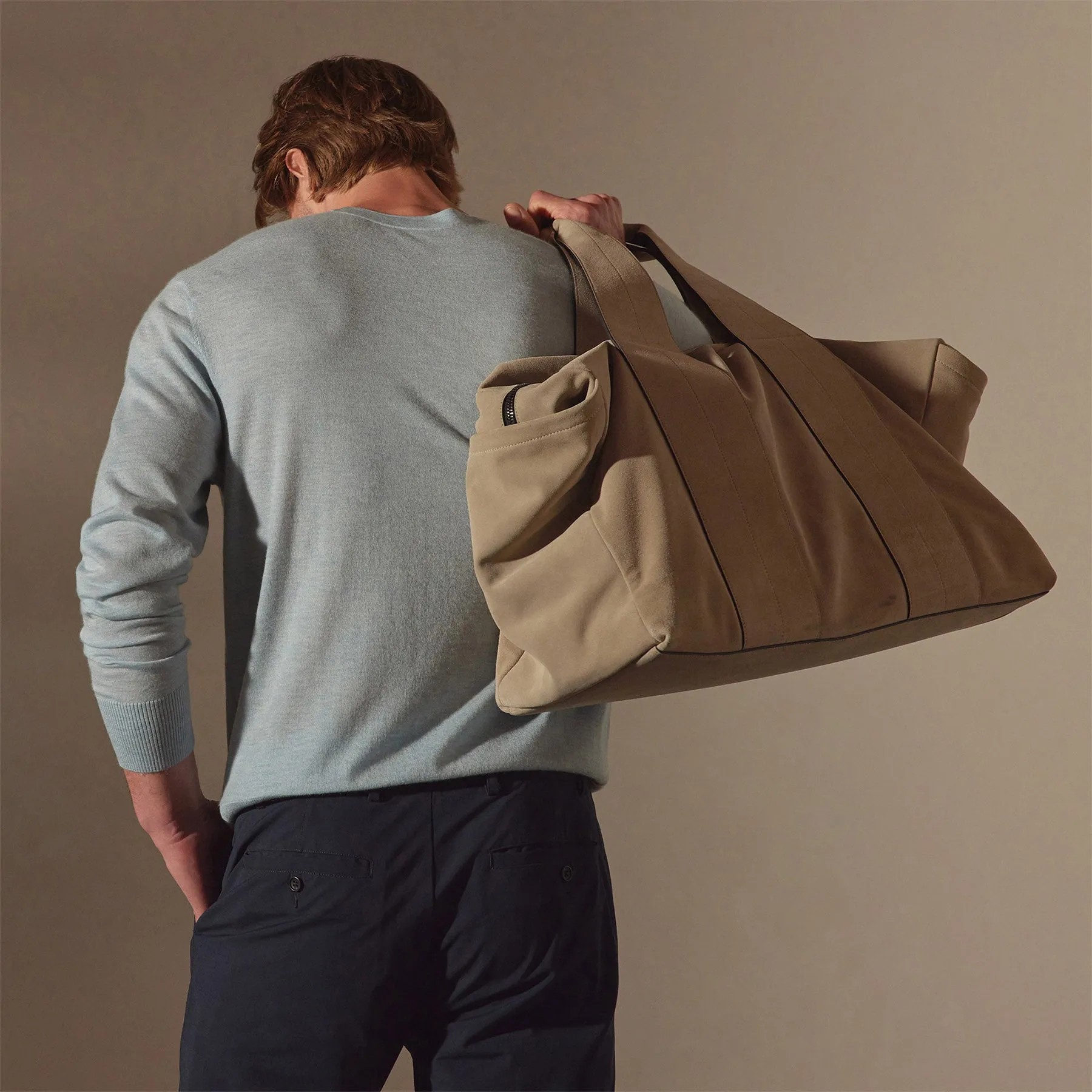 Suede Montecito Weekend Bag - Earth