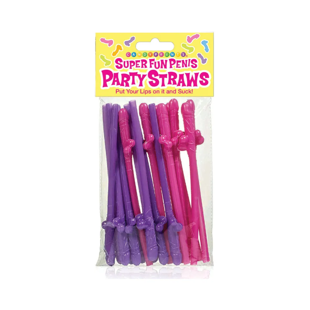 Super Fun Penis Party Straws 8-Pack